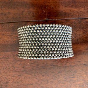 SIMONE SEBBAG DESIGNS :  Oxidized Prosecco cuff.